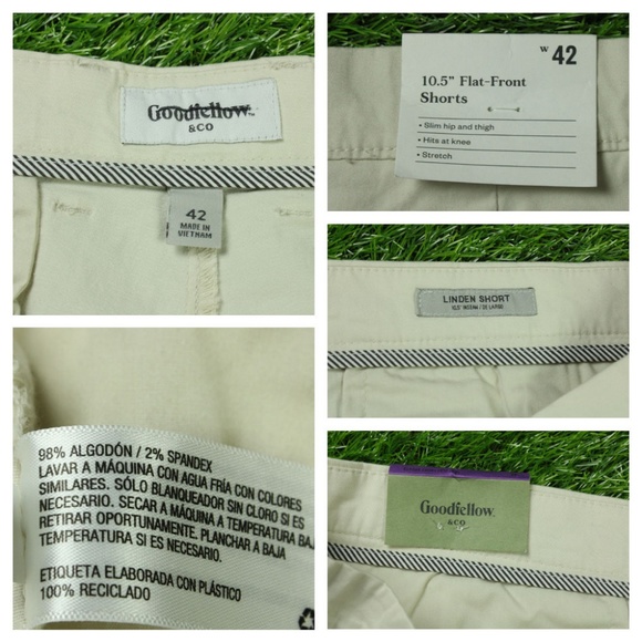 Goodfellow co Shorts Men Size 42 Khaki - Picture 4 of 5